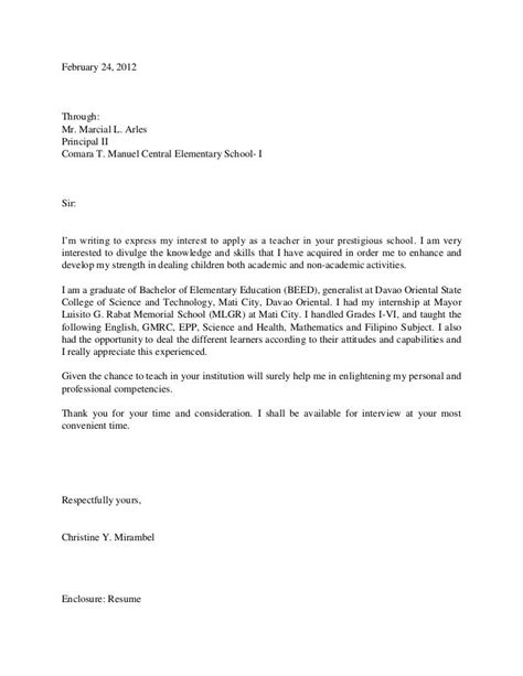 Application Letter (Tagalog) .